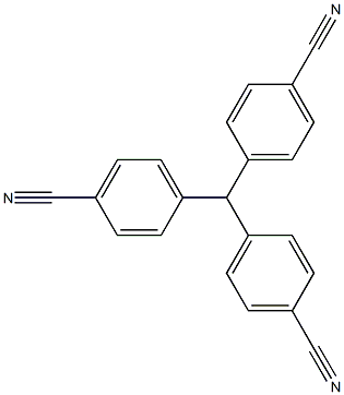 4,4',4''-tricyanotriphenylmethane 化学構造式