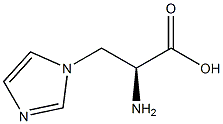 3-(1-imidazolyl)-L-alanine 化学構造式