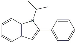 1-isopropyl-2-phenylindole Struktur