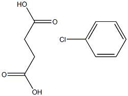 3-chlorobenzenesuccinic acid 化学構造式