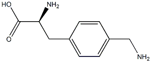 4-aminomethyl-L-phenylalanine 化学構造式