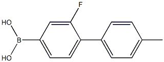 3-fluoro-4-(4-methylphenyl)benzeneboronic acid 化学構造式