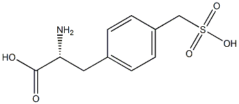 4-sulfomethyl-D-phenylalanine Structure