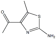 2-amino-4-acetyl-5-methylthiazole 化学構造式