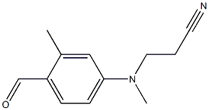 N-甲基-N-氰乙基-4-氨基-2-甲基苯甲醛, , 结构式