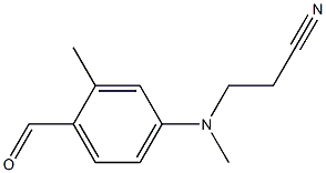 N-methyl-N-cyanoethyl-4-amino-2-methylbenzaldehyde Struktur