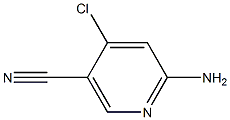 6-amino-4-chloronicotinonitrile 化学構造式