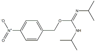 N,N'-二异丙基-O-(4-硝基苯甲基)异脲,,结构式