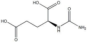 N-甲氨酰基-L-谷氨酸, , 结构式