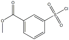 Methyl m-chlorosulfonylbenzoate Structure