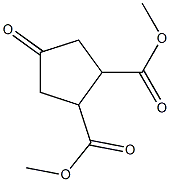 Dimethyl 4-oxo-cyclopentane-1,2-dicarboxylate 化学構造式