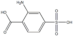 邻氨基苯甲酸-4-磺酸, , 结构式