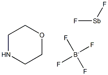 Morpholine difluoroantimony tetrafluoroborate Structure