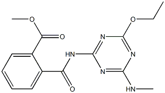  2-[(4-乙氧基-6-甲胺基-1,3,5-三嗪-2-基)氨基甲酰基]苯甲酸甲酯