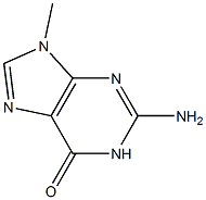 2-氨基-1,9-二氢-9-甲基-6H-嘌呤-6-酮,,结构式