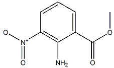 3-硝基-2-氨基苯甲酸甲酯, , 结构式