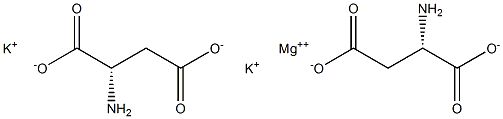 Potassium magnesium aspartate 化学構造式