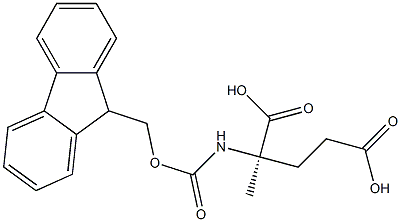 FMOC-D-谷氨酸-2-甲酯, , 结构式
