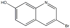 3-溴-7-羟基喹啉 结构式