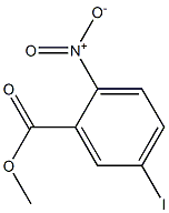 2-硝基-5-碘苯甲酸甲酯, , 结构式