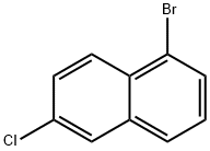 1-Bromo-6-chloronaphthalene Structure