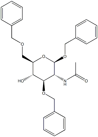  苄基2-乙酰氨基-3,6-二-O-苄基-2-脱氧-Β-D-吡喃葡萄糖苷