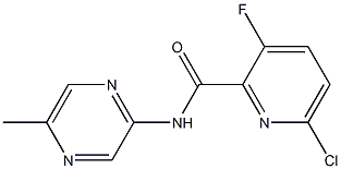 6-氯-3-氟-N-(5-甲基吡嗪-2-基)吡啶甲酰胺, 2438941-79-6, 结构式