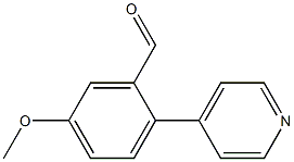 2-(4-吡啶基)-5-甲氧基苯甲醛, , 结构式