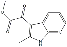 methyl 2-(2-methyl-1H-pyrrolo[2,3-b]pyridin-3-yl)-2-oxoacetate 化学構造式