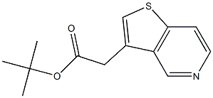 tert-butyl 2-(thieno[3,2-c]pyridin-3-yl)acetate Struktur