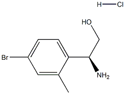 (2S)-2-AMINO-2-(4-BROMO-2-METHYLPHENYL)ETHAN-1-OL HYDROCHLORIDE 化学構造式