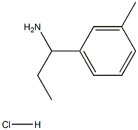 1-(3-METHYLPHENYL)PROPAN-1-AMINE HCl,1864056-40-5,结构式