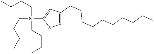 Tributyl-(4-decyl-thiophen-2-yl)-stannane,,结构式