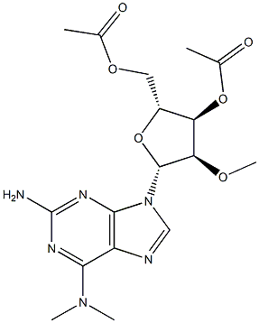 2-Amino-3',5'-di-O-acetyl-N6,N6-dimethyl-2'-O-methyladenosine