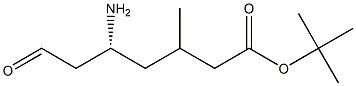 Boc-(R)-3-amino-5-methylhexanal Structure