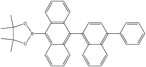 4,4,5,5-tetramethyl-2-(10-(4-phenylnaphthalen-1-yl)anthracen-9-yl)-1,3,2-dioxaborolane Structure