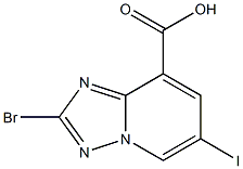 2-Bromo-6-iodo-[1,2,4]triazolo[1,5-a]pyridine-8-carboxylic acid|