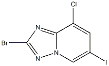 2-Bromo-8-chloro-6-iodo-[1,2,4]triazolo[1,5-a]pyridine,,结构式