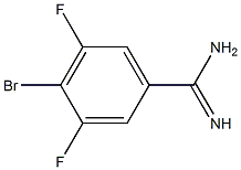 4-Bromo-3,5-difluoro-benzamidine 化学構造式