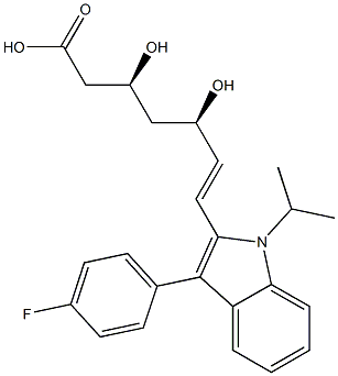 氟伐他汀杂质1(氟伐他汀EP杂质A), , 结构式