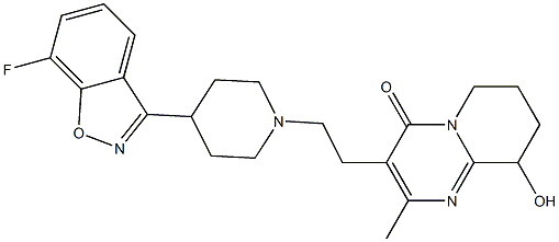 3-(2-(4-(7-fluorobenzo[d]isoxazol-3-yl)piperidin-1-yl)ethyl)-9-hydroxy-2-methyl-6,7,8,9-tetrahydropyrido[1,2-a]pyrimidin-4-one|利培酮杂质O