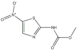 (5-Nitro-thiazol-2-yl)-carbamic acid methyl ester 化学構造式