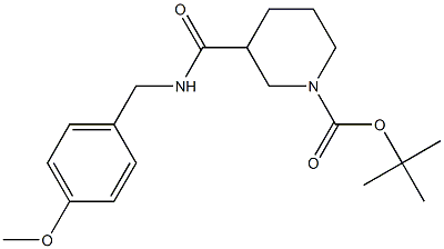 N-(4-Methoxybenzyl) 1-BOC-piperidine-3-carboxamide Structure