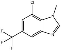 7-Chloro-1-methyl-5-(trifluoromethyl)benzimidazole Structure