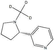 (S)-(-)-尼古丁-D3, , 结构式