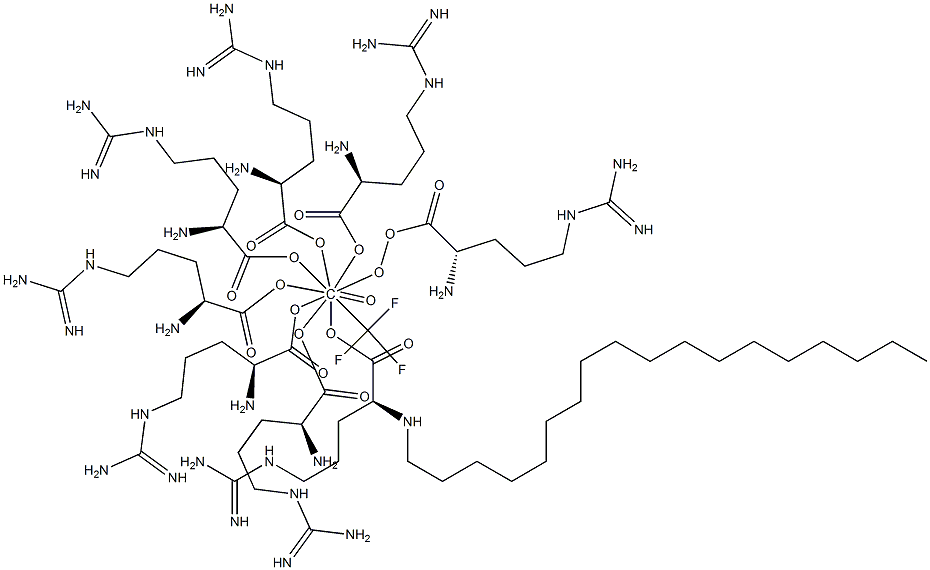 Stearyl Octaarginine Trifluoroacetate Structure