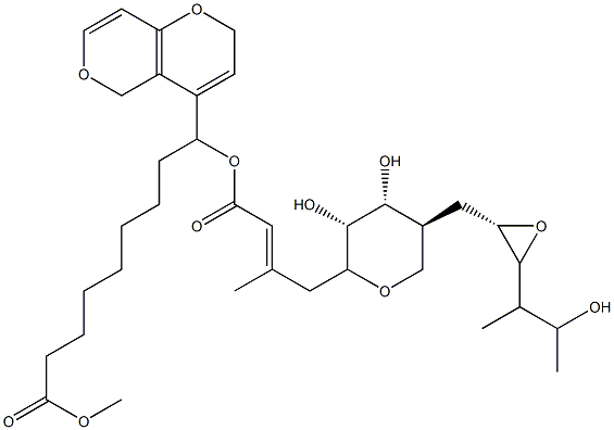 2H,5H-Pyrano[4,3-b]pyranyl Mupirocin Methyl Ester 结构式