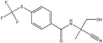 N-(1-Cyano-2-hydroxy-1-methylethyl)-4-[(trifluoromethyl)thio]-benzamide Structure