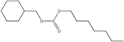 Cyclohexylmethyl Heptyl Sulfite 化学構造式