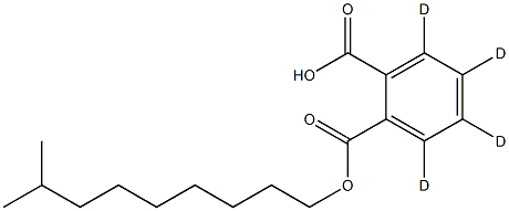 单异癸基邻苯二甲酸酯-D4,,结构式